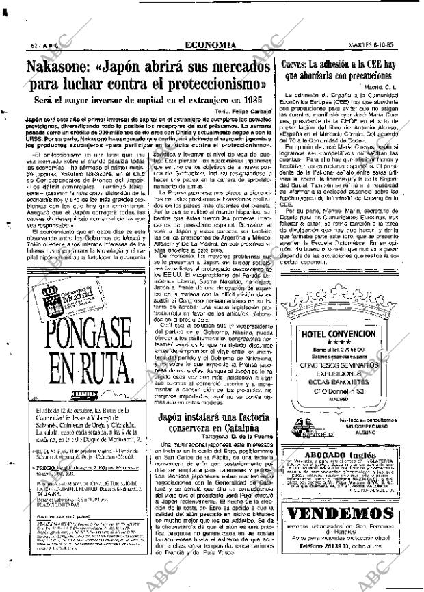 ABC MADRID 08-10-1985 página 62