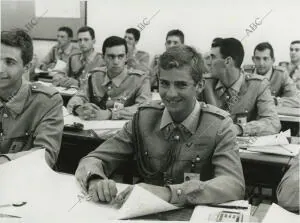 El Príncipe de Asturias Don Felipe, en la Academia Militar de Zaragoza,...