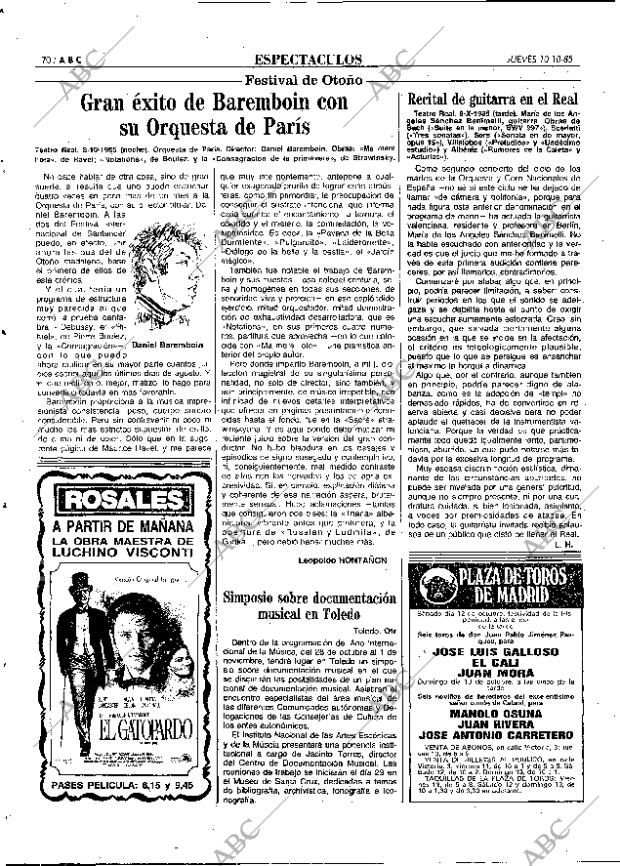 ABC MADRID 10-10-1985 página 70