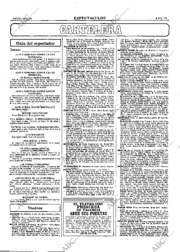 ABC MADRID 10-10-1985 página 73