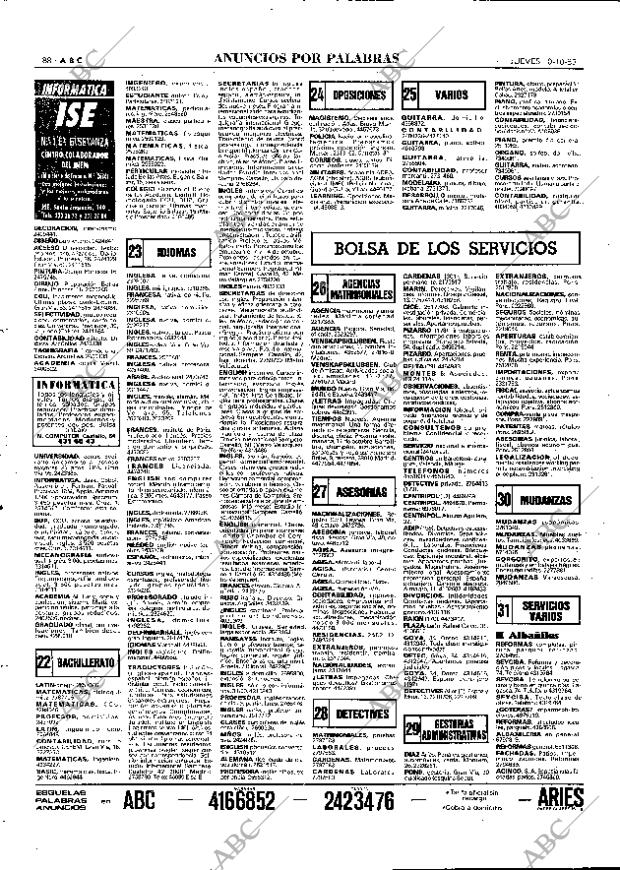 ABC MADRID 10-10-1985 página 88