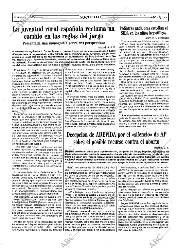 ABC MADRID 11-10-1985 página 45