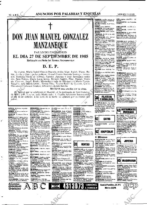 ABC MADRID 11-10-1985 página 92