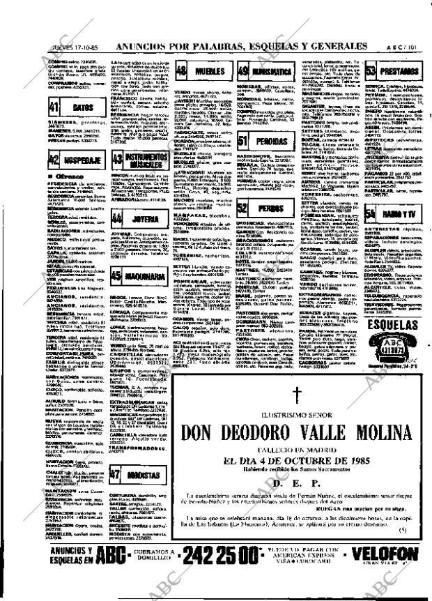 ABC MADRID 17-10-1985 página 101