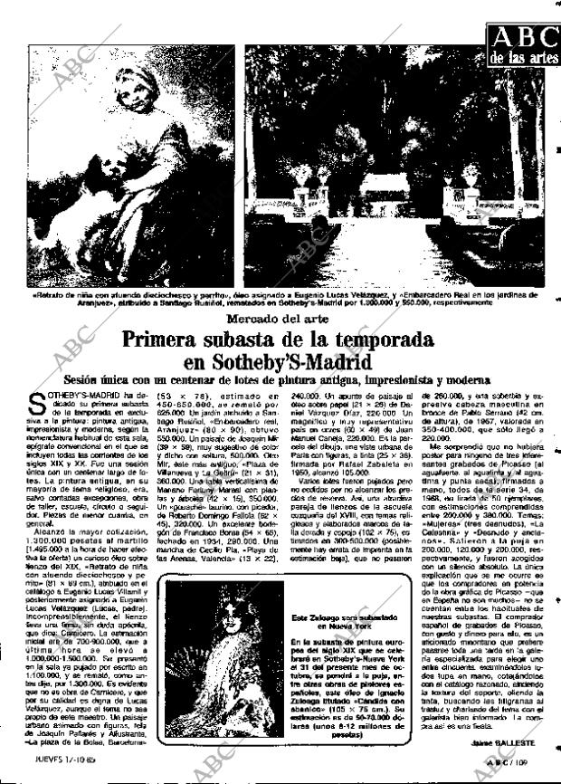 ABC MADRID 17-10-1985 página 109