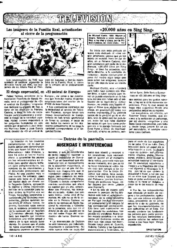 ABC MADRID 17-10-1985 página 110