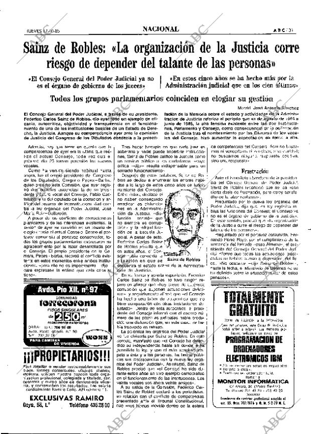 ABC MADRID 17-10-1985 página 31