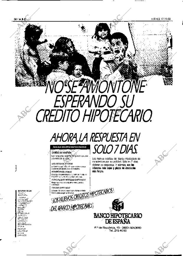 ABC MADRID 17-10-1985 página 58