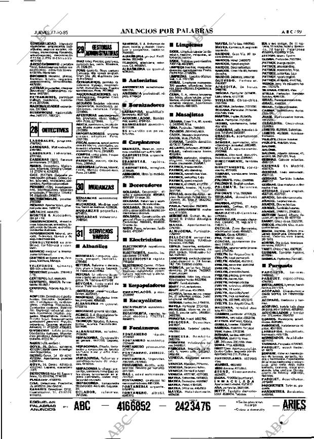 ABC MADRID 17-10-1985 página 99