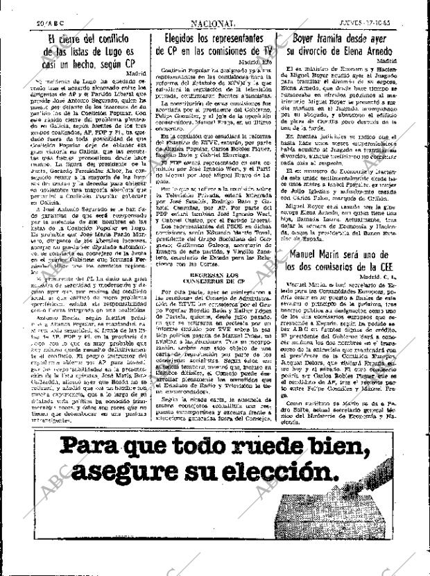 ABC SEVILLA 17-10-1985 página 20