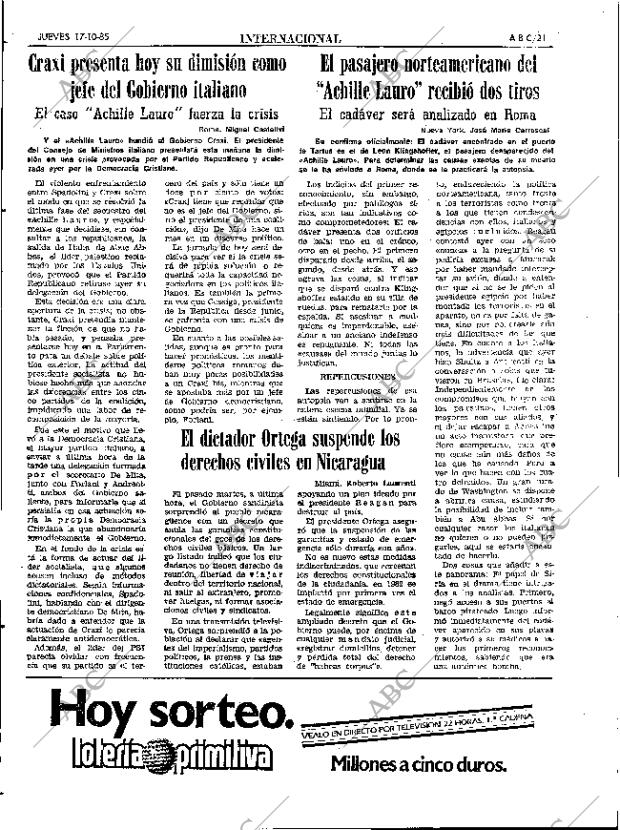 ABC SEVILLA 17-10-1985 página 21