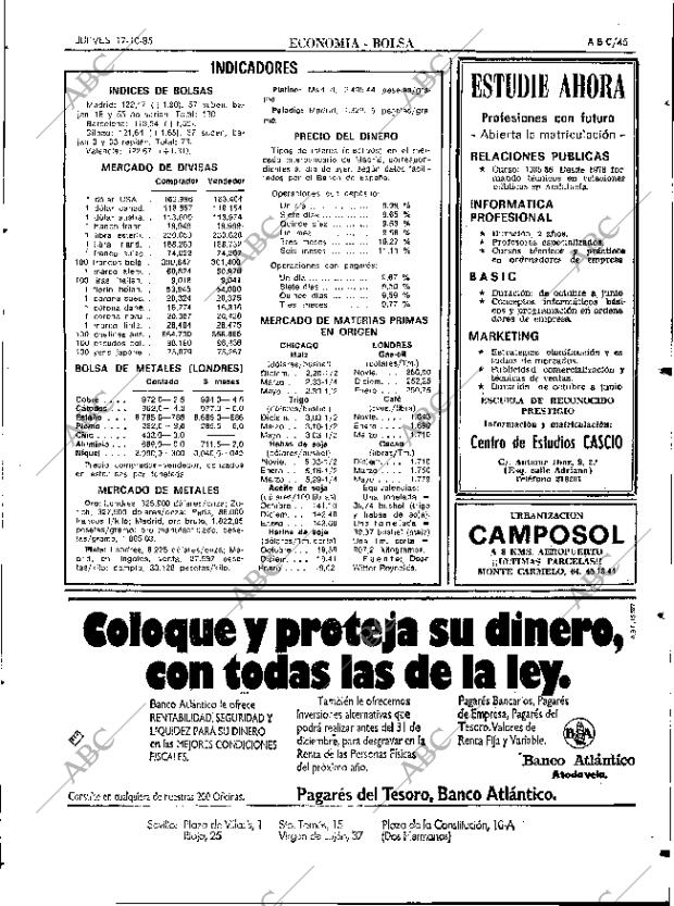 ABC SEVILLA 17-10-1985 página 45