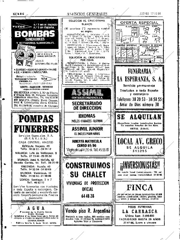 ABC SEVILLA 17-10-1985 página 62