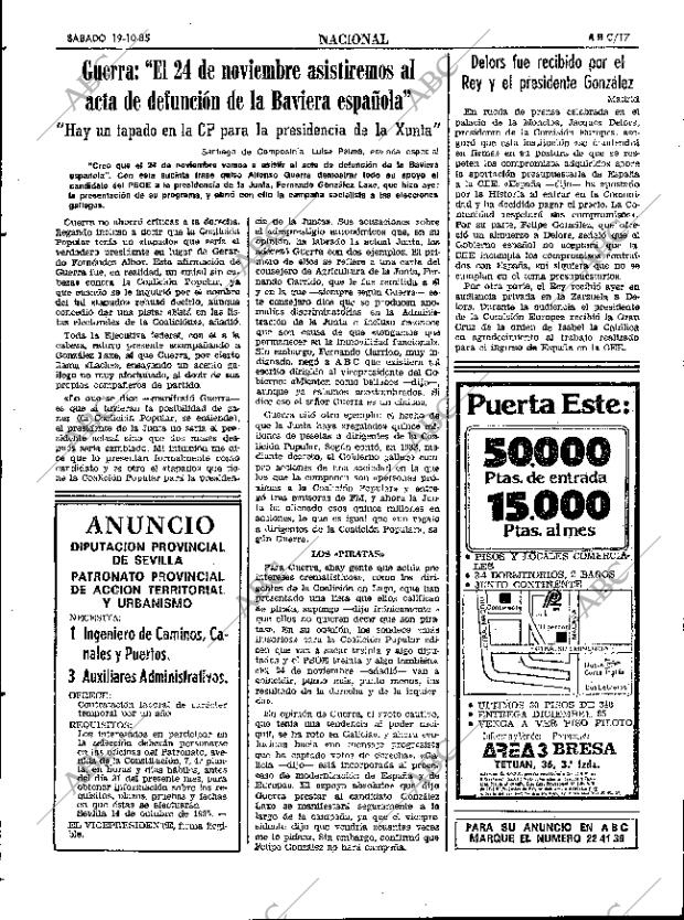 ABC SEVILLA 19-10-1985 página 17