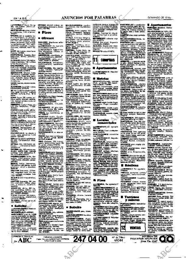 ABC MADRID 20-10-1985 página 104
