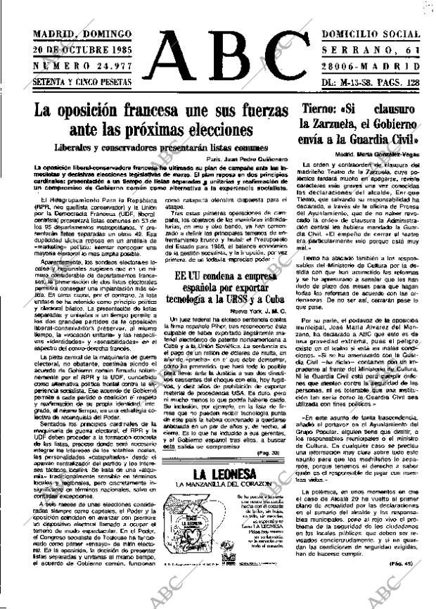 ABC MADRID 20-10-1985 página 27