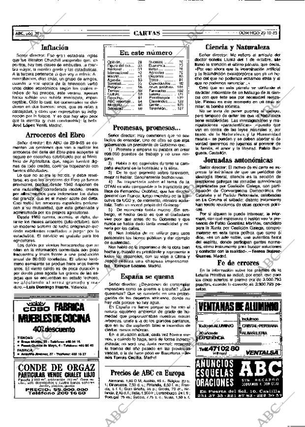 ABC MADRID 20-10-1985 página 28