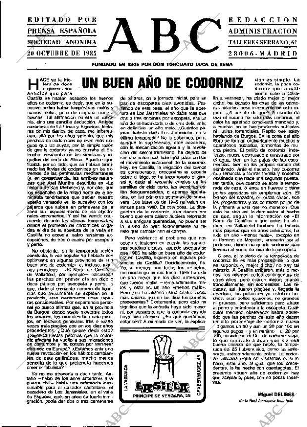 ABC MADRID 20-10-1985 página 3