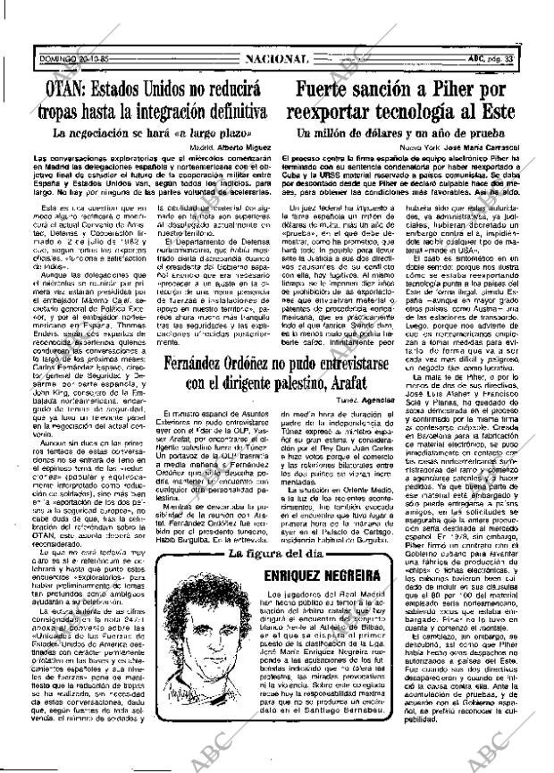 ABC MADRID 20-10-1985 página 33