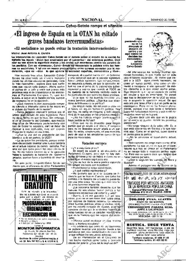 ABC MADRID 20-10-1985 página 34