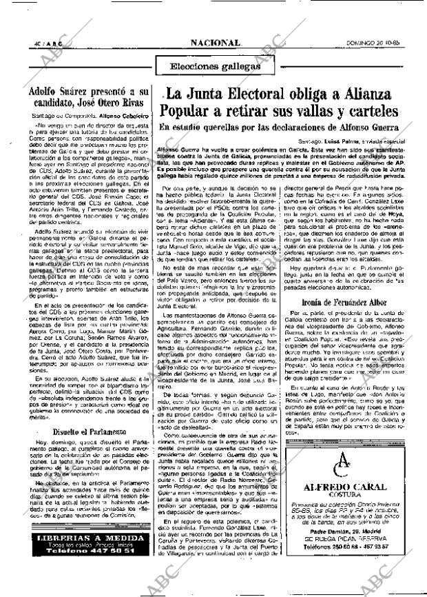 ABC MADRID 20-10-1985 página 40