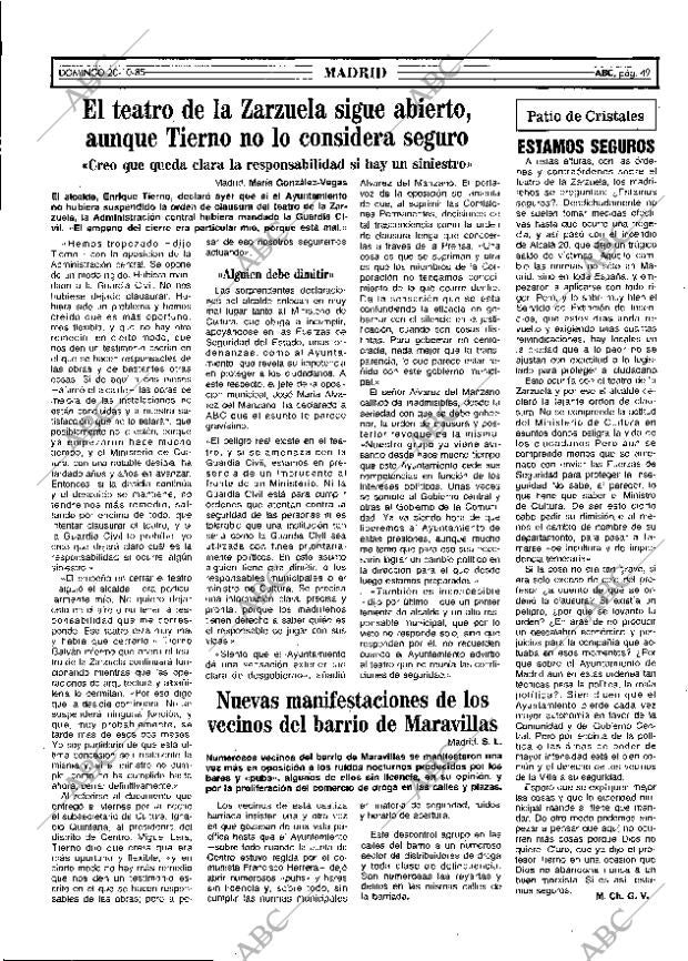 ABC MADRID 20-10-1985 página 49