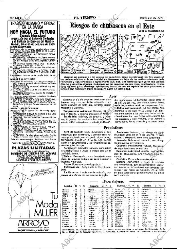 ABC MADRID 20-10-1985 página 58