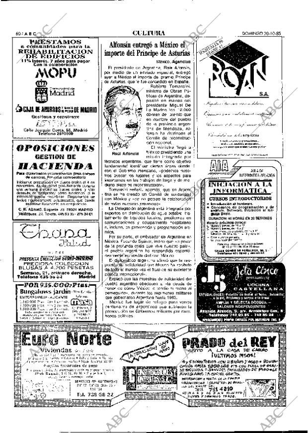 ABC MADRID 20-10-1985 página 60