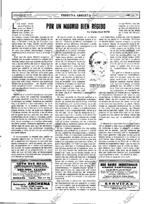 ABC MADRID 20-10-1985 página 63