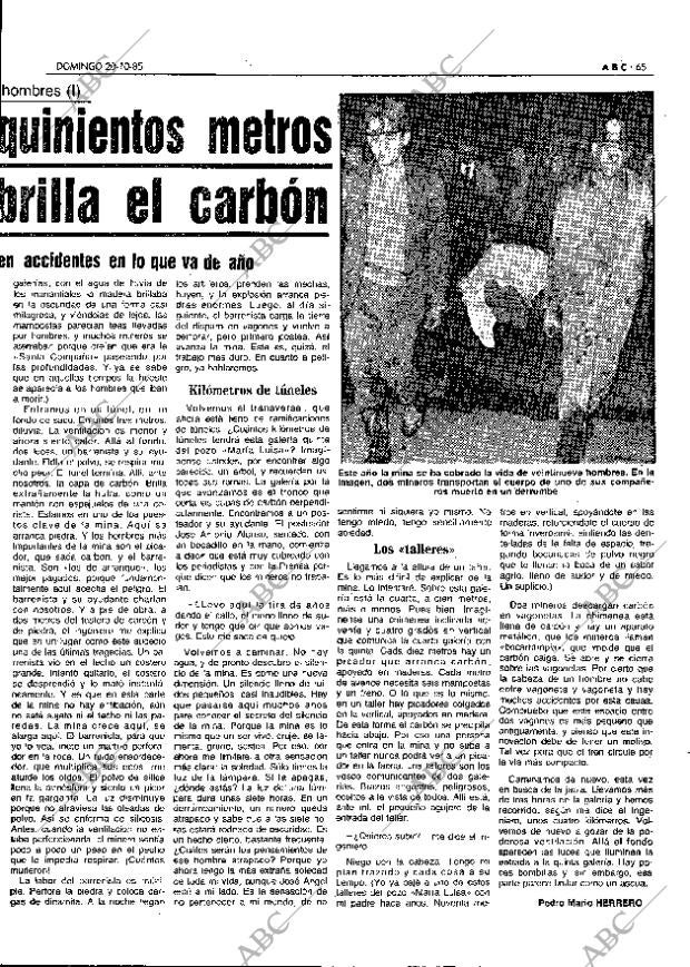 ABC MADRID 20-10-1985 página 65