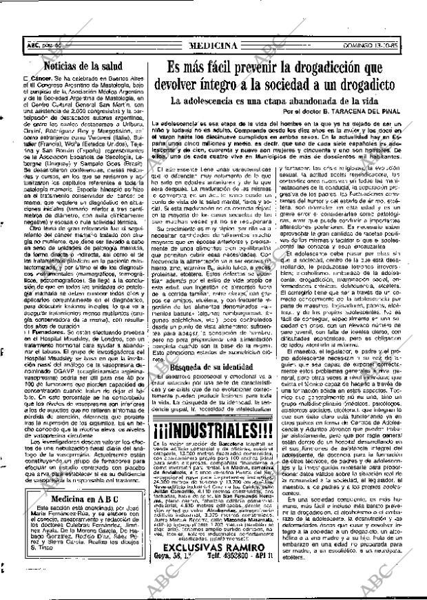 ABC MADRID 20-10-1985 página 66