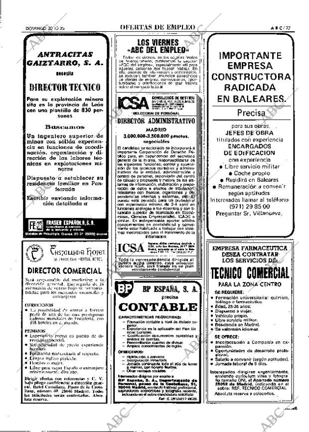 ABC MADRID 20-10-1985 página 77