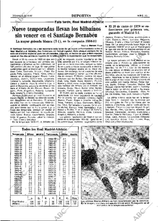 ABC MADRID 20-10-1985 página 85