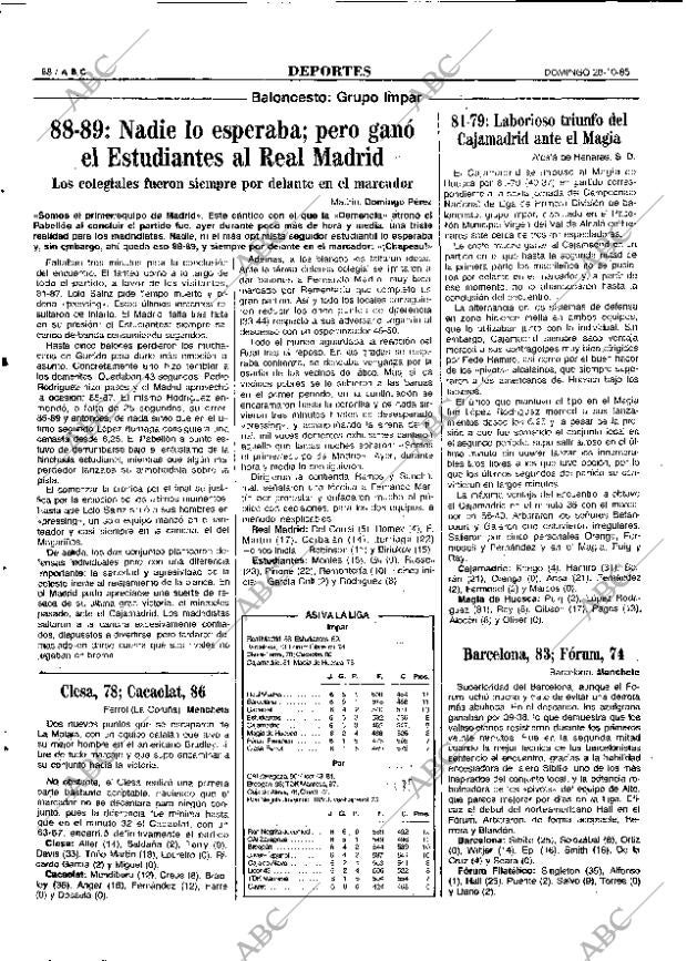 ABC MADRID 20-10-1985 página 88