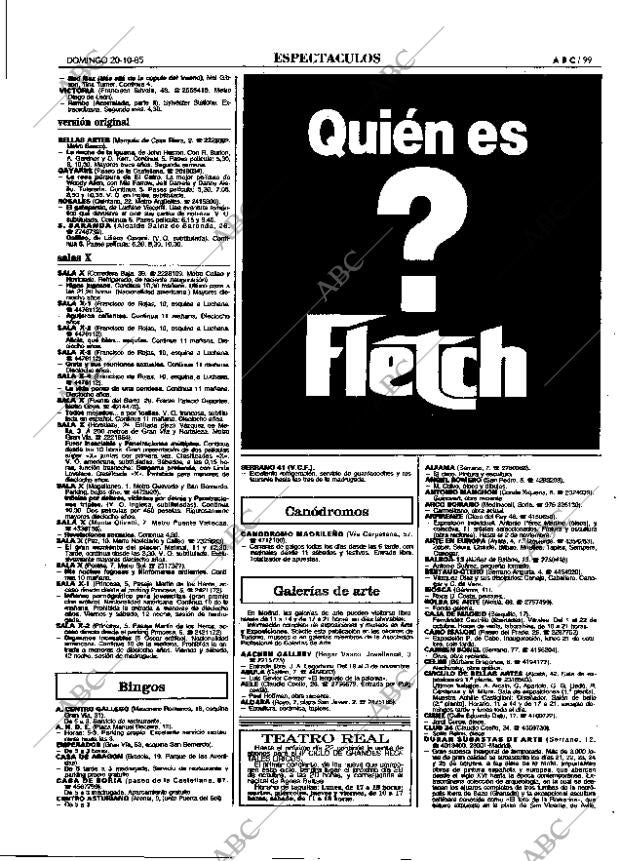 ABC MADRID 20-10-1985 página 99