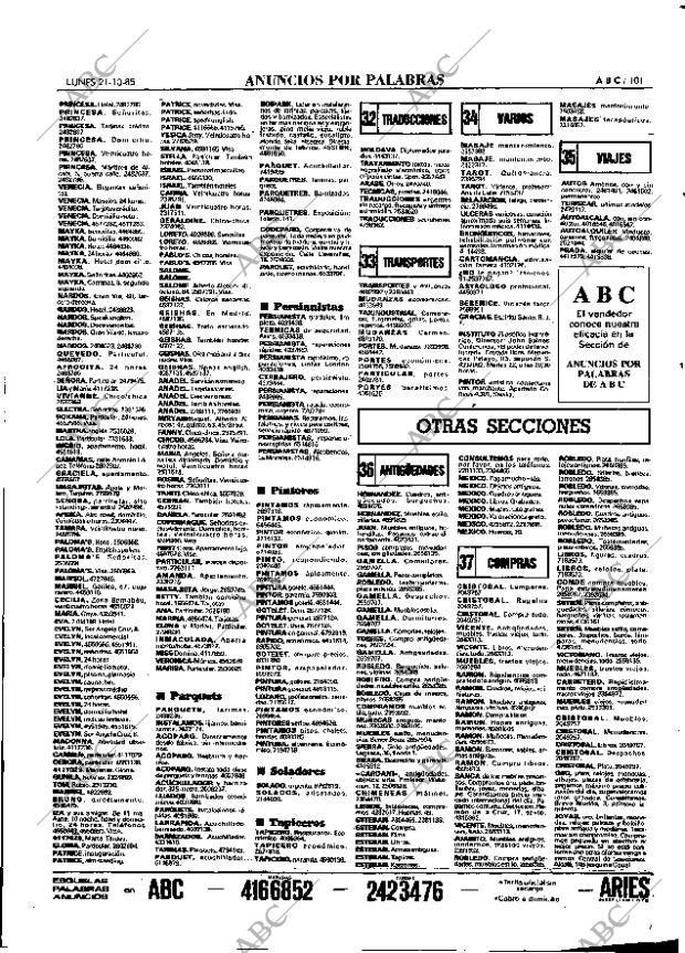 ABC MADRID 21-10-1985 página 101