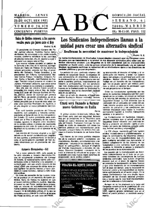 ABC MADRID 21-10-1985 página 19