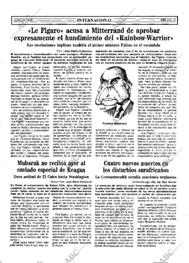 ABC MADRID 21-10-1985 página 31