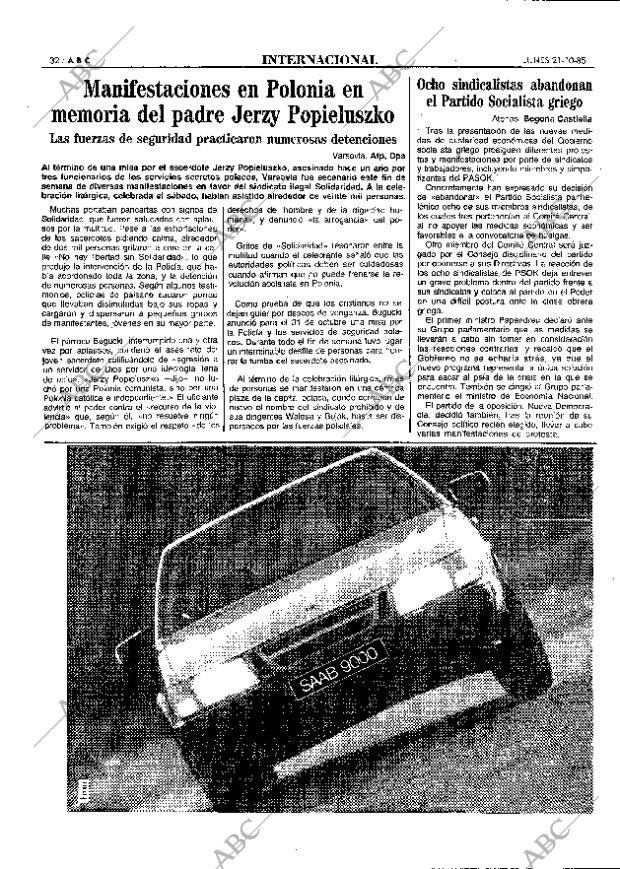 ABC MADRID 21-10-1985 página 32