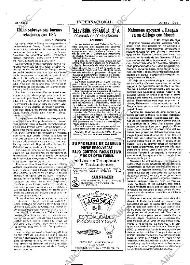 ABC MADRID 21-10-1985 página 34