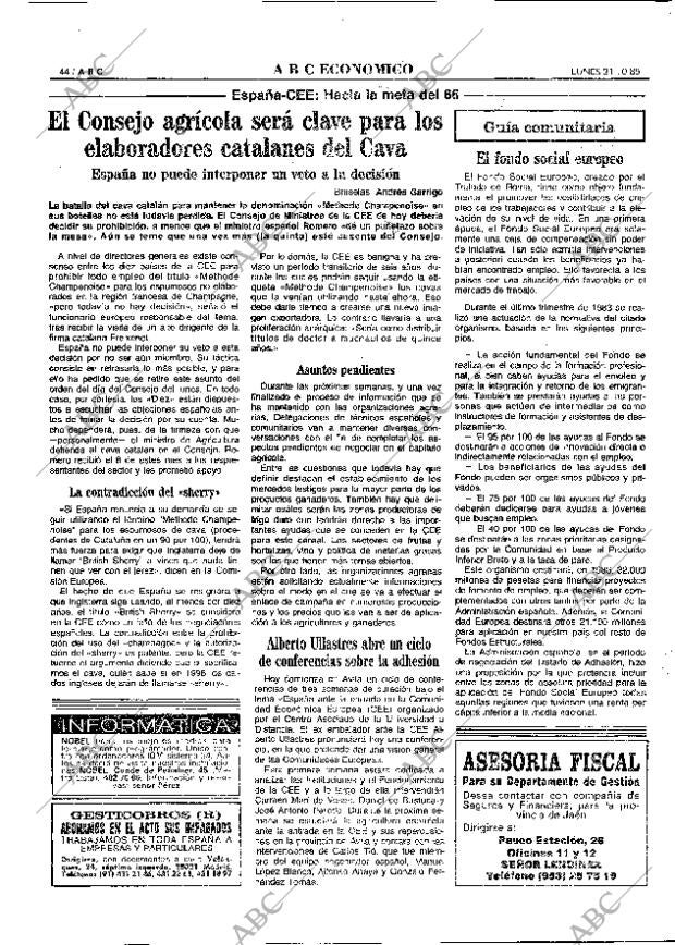 ABC MADRID 21-10-1985 página 44