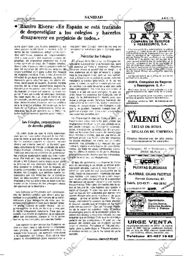 ABC MADRID 21-10-1985 página 73