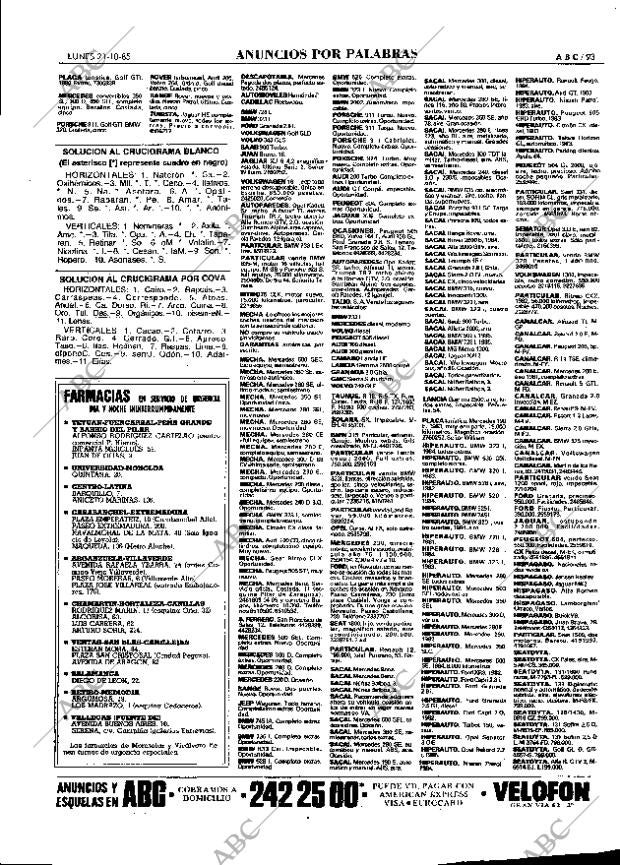 ABC MADRID 21-10-1985 página 93