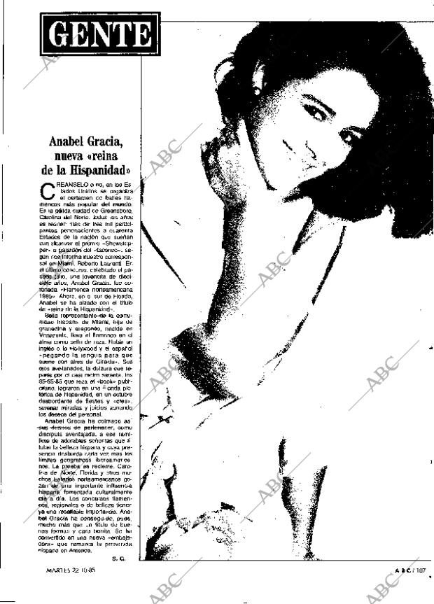 ABC MADRID 22-10-1985 página 107