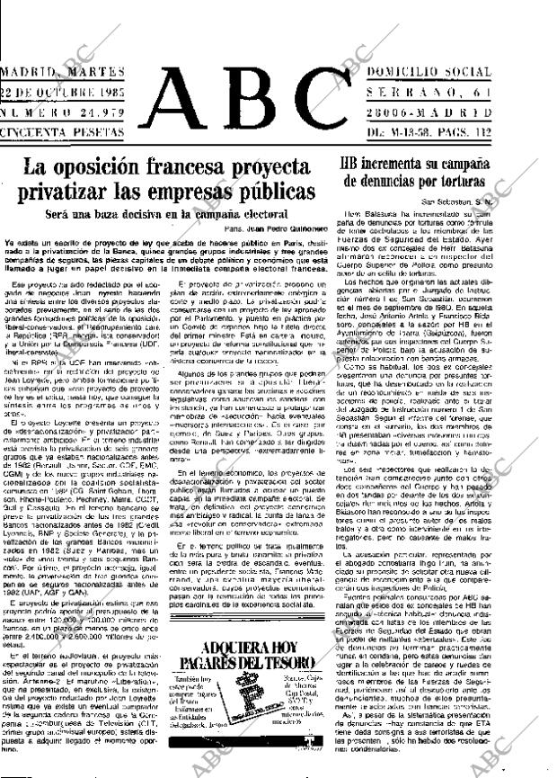 ABC MADRID 22-10-1985 página 19