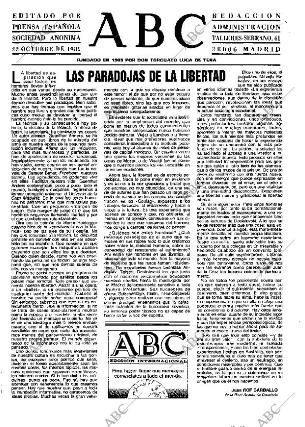 ABC MADRID 22-10-1985 página 3