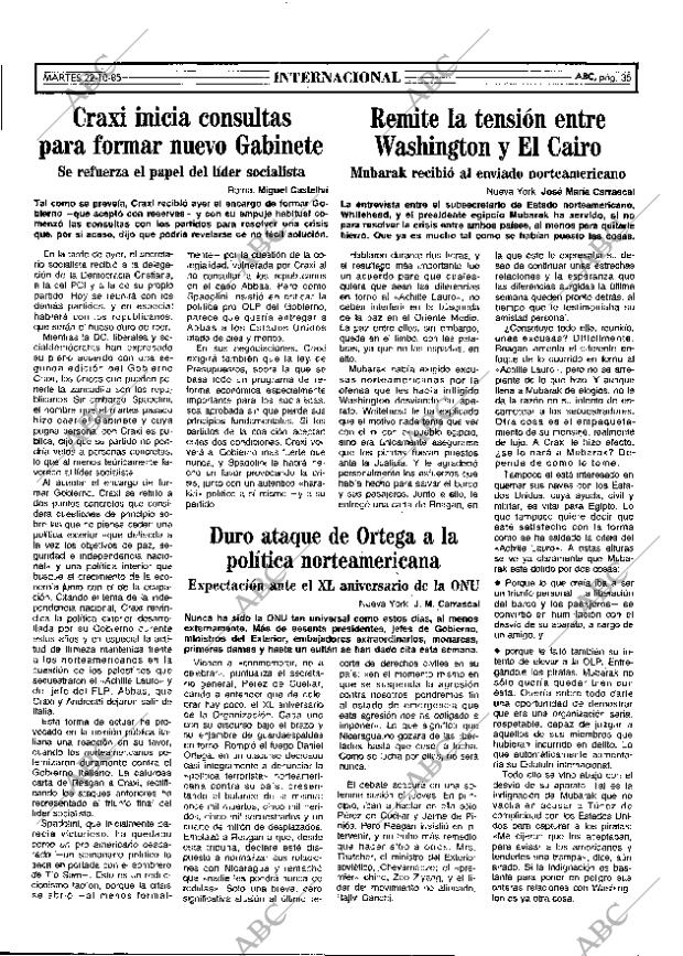 ABC MADRID 22-10-1985 página 35