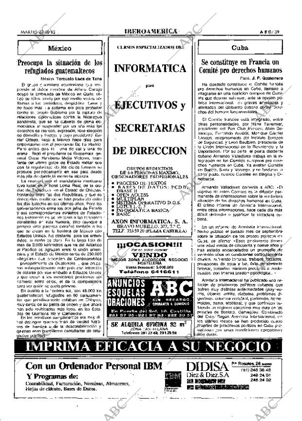 ABC MADRID 22-10-1985 página 39