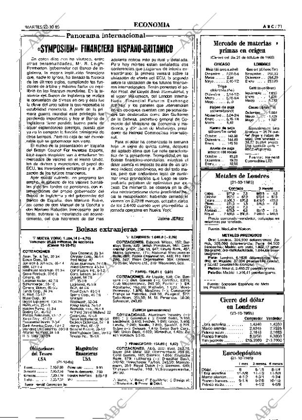 ABC MADRID 22-10-1985 página 71