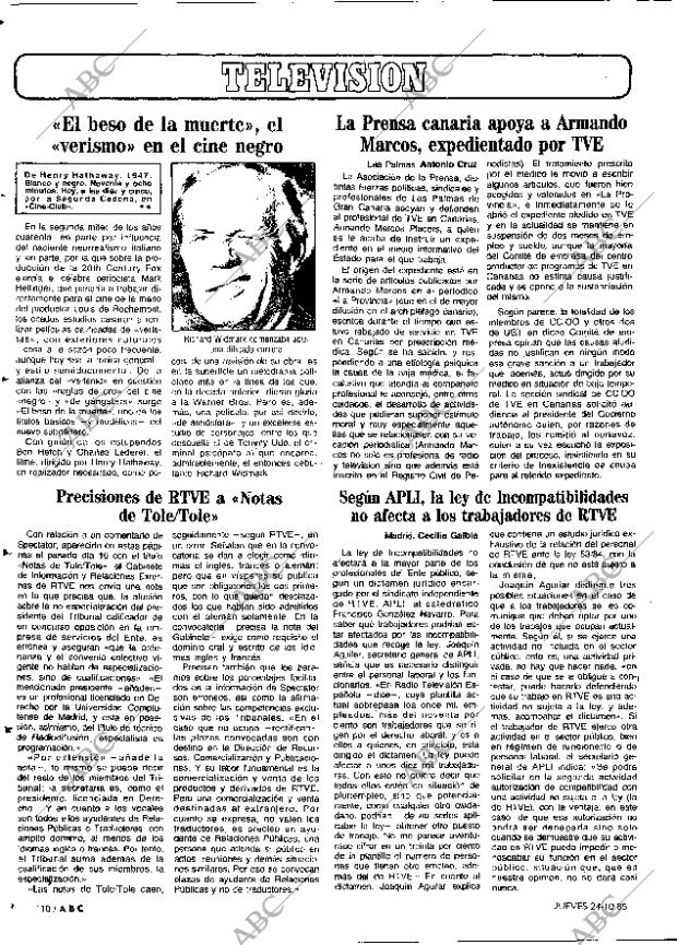 ABC MADRID 24-10-1985 página 110